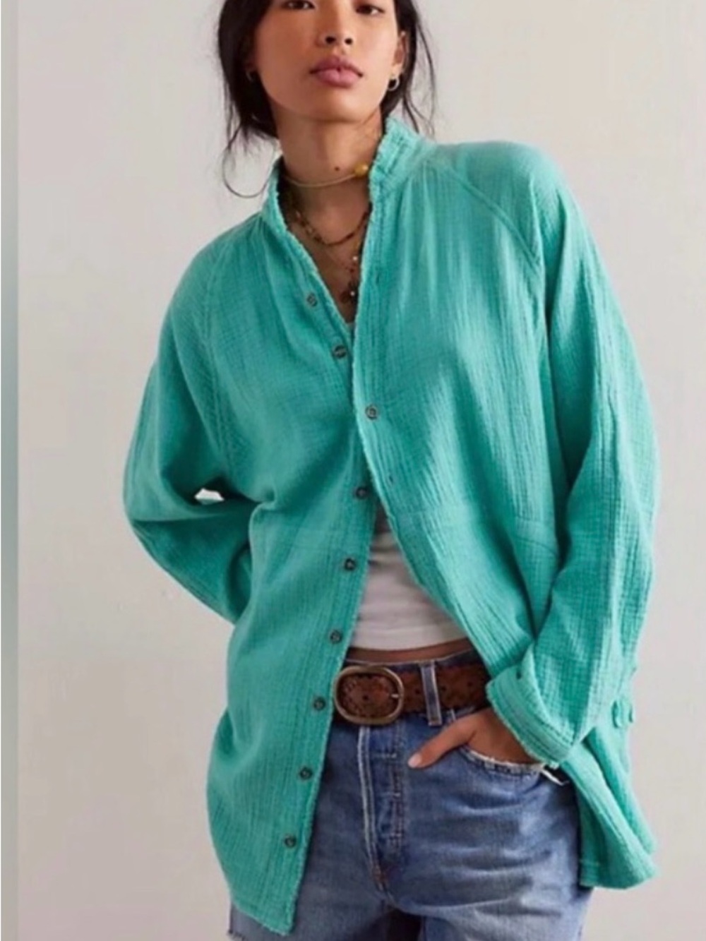 Free People Daydream bottom down shirt